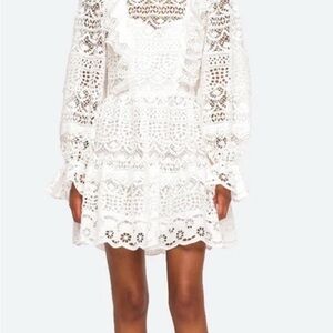 Sea New York White Bishop Sleeve Sundress